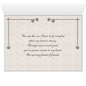 Vintager Winter mit Blumen (Innenansicht Horizontal (Unten))