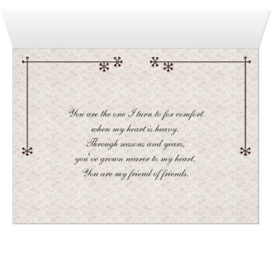 Vintager Winter mit Blumen (Innenansicht Horizontal (Unten))