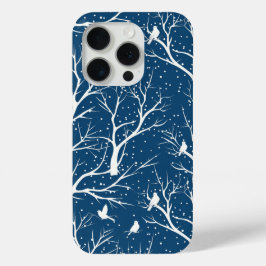 Vintager Winter Sky Weißer Vogelschutz Schneeflock Case-Mate iPhone Hülle