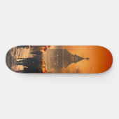 Vintager Winterschneemarkt Skateboard (Horizontal)
