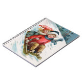 Vintager Winterspass Notizblock (Linke Seite)