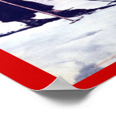 Vintager Wintersport, Finnland Poster (Ecke)