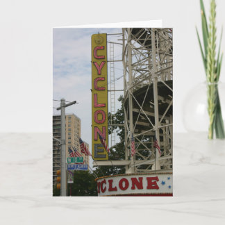 Vintager WIRBELSTURM Notecard Karte