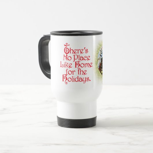 VINTAGER WIZARD VON OZ CHRISTMAS REISE MUG REISEBECHER (Vorderseite Links)
