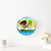 Vintager Wohnmobil für individuelle Retro Runde Wanduhr (Zuhause)