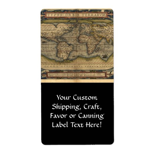 Vintager World Map Atlas Historisches Design (Vorne)