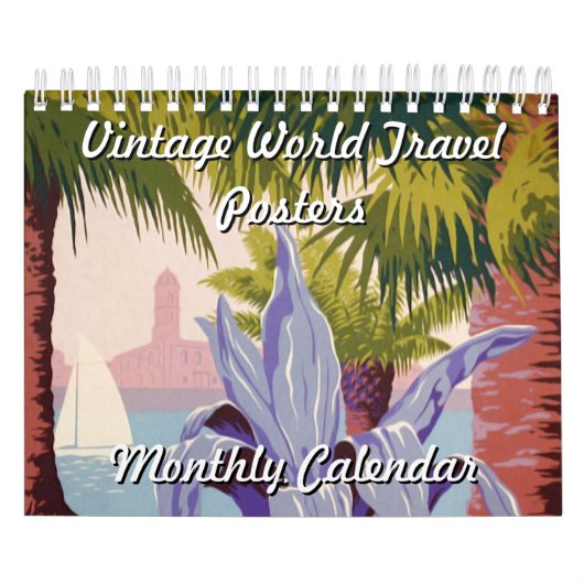 Vintager World Travel Postendar Kalender (Titelbild)