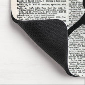 Vintager Wörterbuch-Papier-Drache mittelalterlich Mousepad (Ecke)