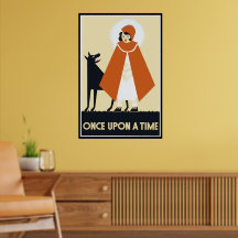 Vintager WPA Kleiner Red Riding Hood