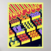 Vintager WPA-Obst-Store Poster (Vorne)