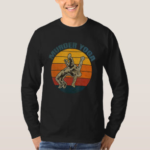 Vintager Wrestling Murder Yoga Whistler Spaß T-Shirt