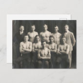 Vintager Wrestling Postkarte (Vorne/Hinten)