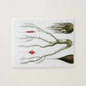 Vintager Wurzelgemüse-botanischer Druck Puzzle (Horizontal)