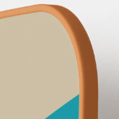 Vintager Wüstenbogen durch Streifen mit Namen Pickleball Schläger (Linke Seite)