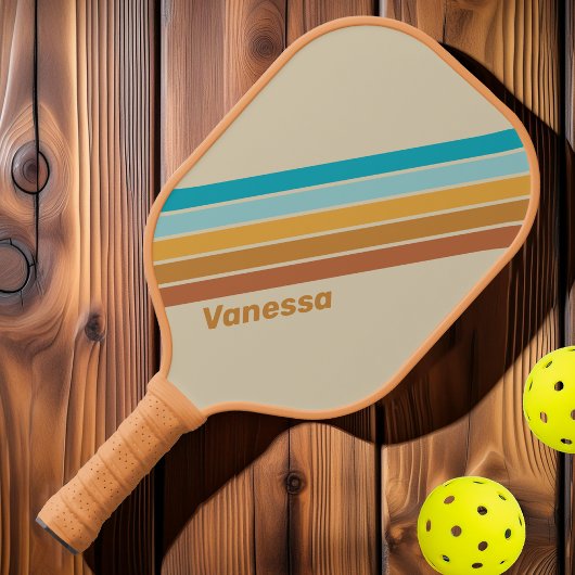 Vintager Wüstenbogen mit Namen gestrichen Pickleball Schläger