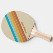 Vintager Wüstenbogen mit Namen gestrichen Tischtennis Schläger (Seitenansicht)