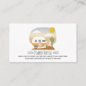 Vintager Wüstenduschenspanner Begleitkarte (Vorderseite)