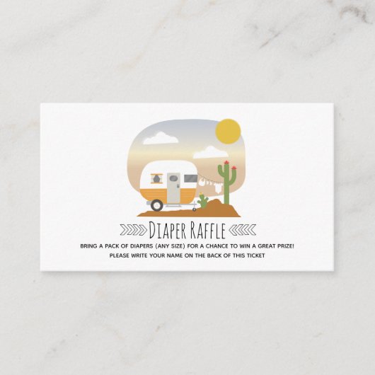 Vintager Wüstenduschenspanner Begleitkarte (Vorderseite)