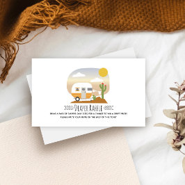 Vintager Wüstenduschenspanner Begleitkarte