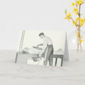 Vintager X-Ray Man Karte (Gelbe Blume)