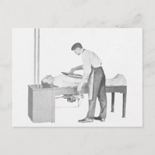 Vintager X-Ray Man Postkarte