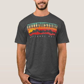 Vintager Yellowstone-Nationalpark Männer und Fraue T-Shirt
