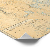 Vintager Yellowstone-Nationalpark Poster (Ecke)