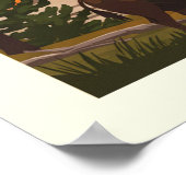 Vintager Yellowstone-Nationalpark Poster (Ecke)