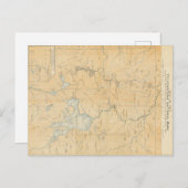 Vintager Yellowstone-Nationalpark Postkarte (Vorne/Hinten)