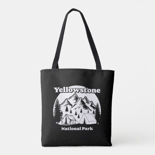 Vintager Yellowstone-Nationalpark Tasche (Rückseite)