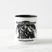 Vintager Yellowstone-Nationalpark Tasse (Zentrum)