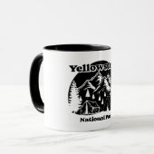 Vintager Yellowstone-Nationalpark Tasse (Vorderseite Links)