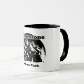 Vintager Yellowstone-Nationalpark Tasse (VorderseiteRechts)