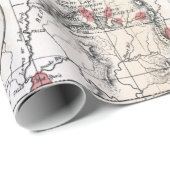 Vintager Yellowstone-Nationalpark Topographisch Geschenkpapier (Rolleneckpunkt)