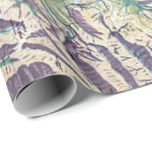 Vintager Yellowstone-Nationalpark Topographisch Geschenkpapier (Rolleneckpunkt)