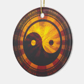 Vintager Yin Yang Keramikornament (Links)
