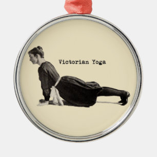 Vintager Yoga-Hund Ornament Aus Metall