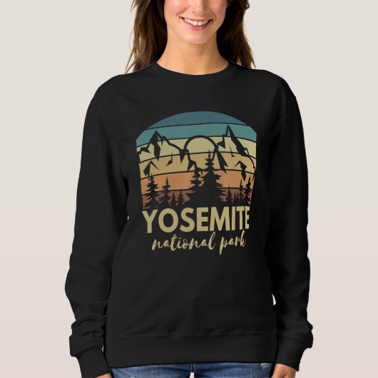 Vintager Yosemite Nationalpark California Sweatshirt (Vorderseite)