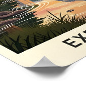 Vintager Yosemite-Nationalpark Poster (Ecke)