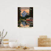 Vintager Yosemite-Nationalpark Poster (Küche)