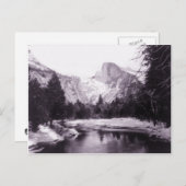 Vintager Yosemite-Nationalpark Postkarte (Vorne/Hinten)