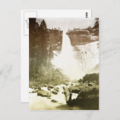 Vintager Yosemite-Nationalpark Postkarte (Vorne/Hinten)