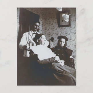 Vintager Zahnarzt Postkarte
