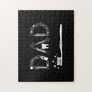 Vintager Zahnarzt Vater Vater Großvater Vater Tag Puzzle
