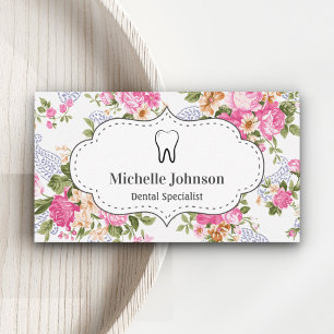 Vintager Zahnarzt Visitenkarte