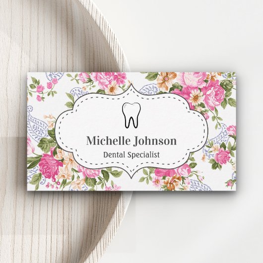 Vintager Zahnarzt Visitenkarte