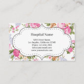 Vintager Zahnarzt Visitenkarte (Rückseite)