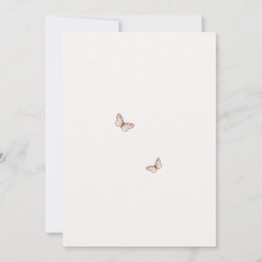 Vintager zarter Springtime Pastel Osterbrunch Einladung (Rückseite)