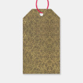 Vintager Zauber des Weihnachtsgeschenks Geschenkanhänger (Rückseite)