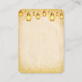 Vintager Zauberappel unserer Babydusche Begleitkarte (Rückseite)